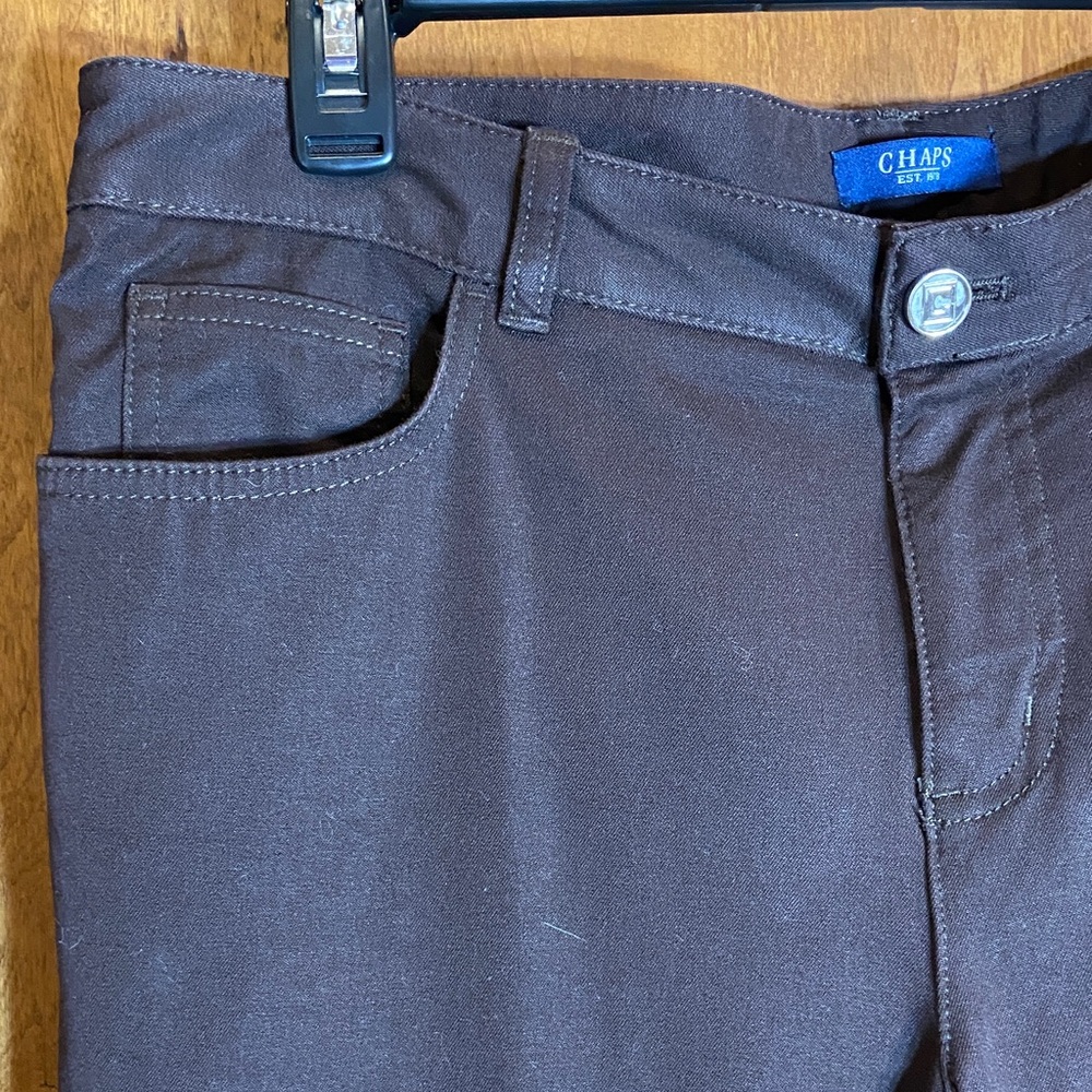 Chaps Dark Brown Trousers, Women's size 10 - Picture 2 of 7